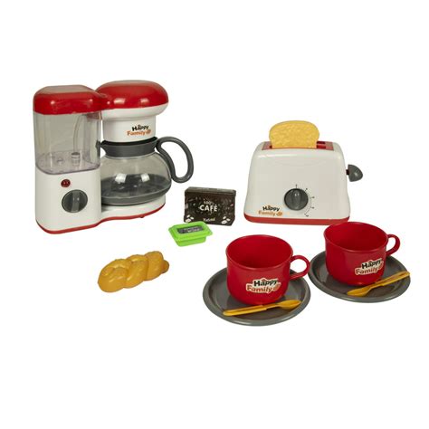toy coffee maker and toaster